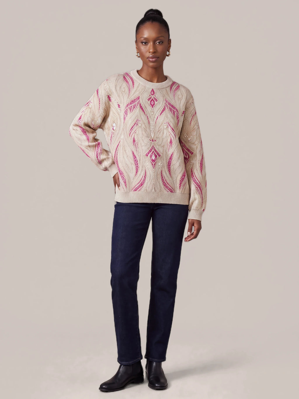 "Vito" Sweatshirt — front view on model
