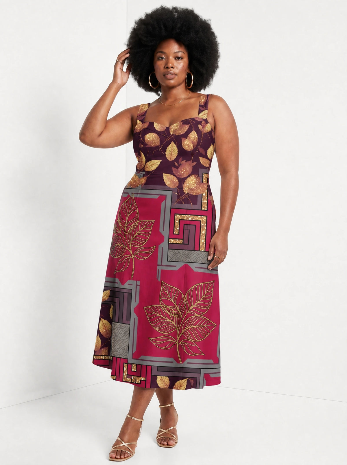 "Vuli" Corset Dress — front view on model