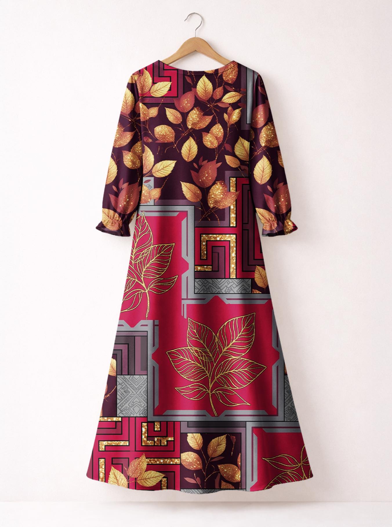 "Vuli" Long Sleeve Maxi Dress
