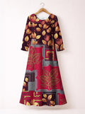 "Vuli" Long Sleeve Maxi Dress
