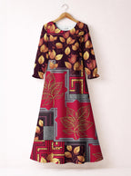 "Vuli" Long Sleeve Maxi Dress