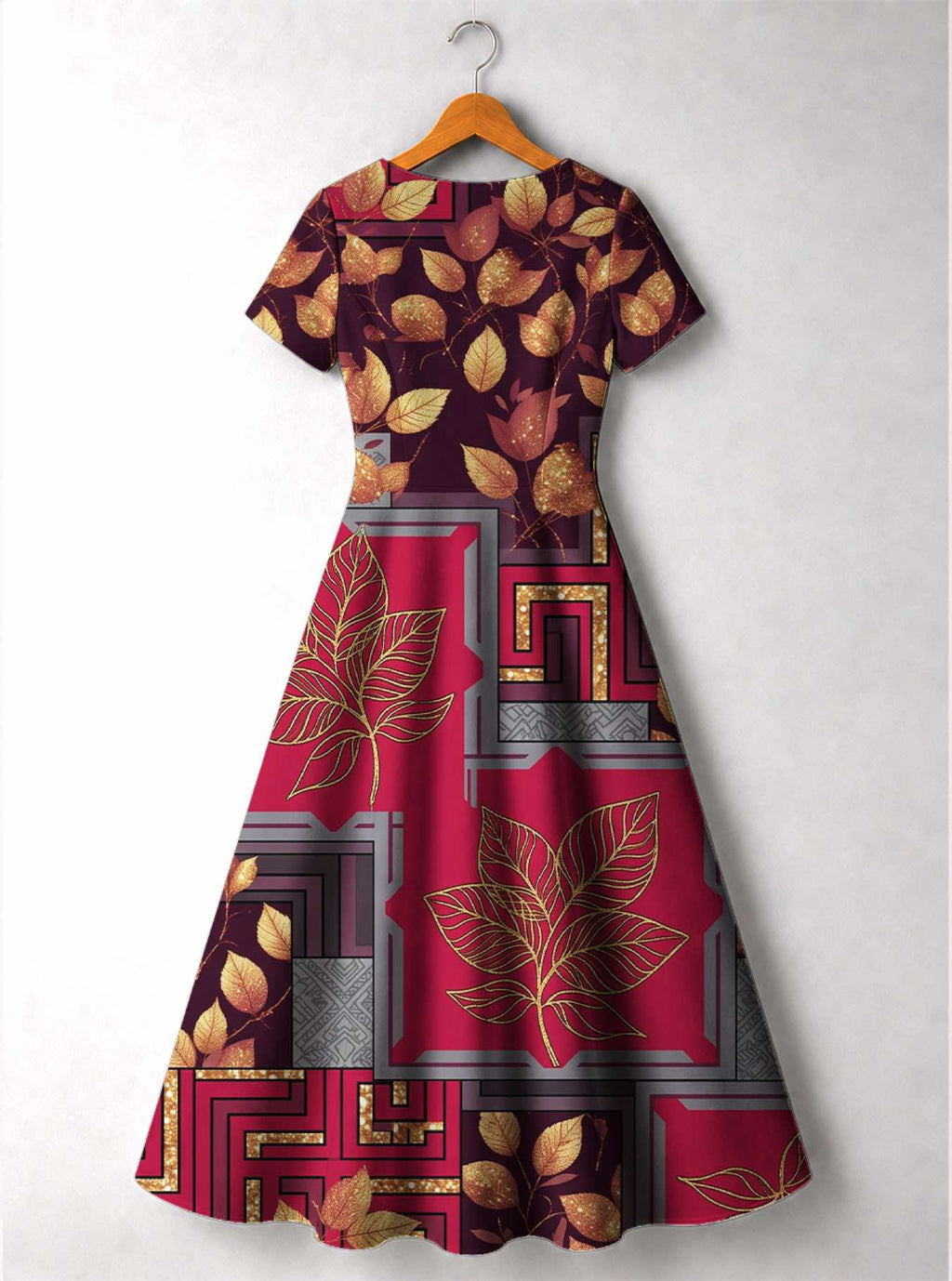 "Vuli" Short Sleeve Maxi Dress