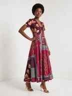 "Vuli" Short Sleeve Maxi Dress — full body