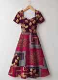 "Vuli" Sweetheart Midi Dress