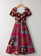 "Vuli" Sweetheart Midi Dress