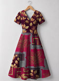 "Vuli" V Neck Midi Dress