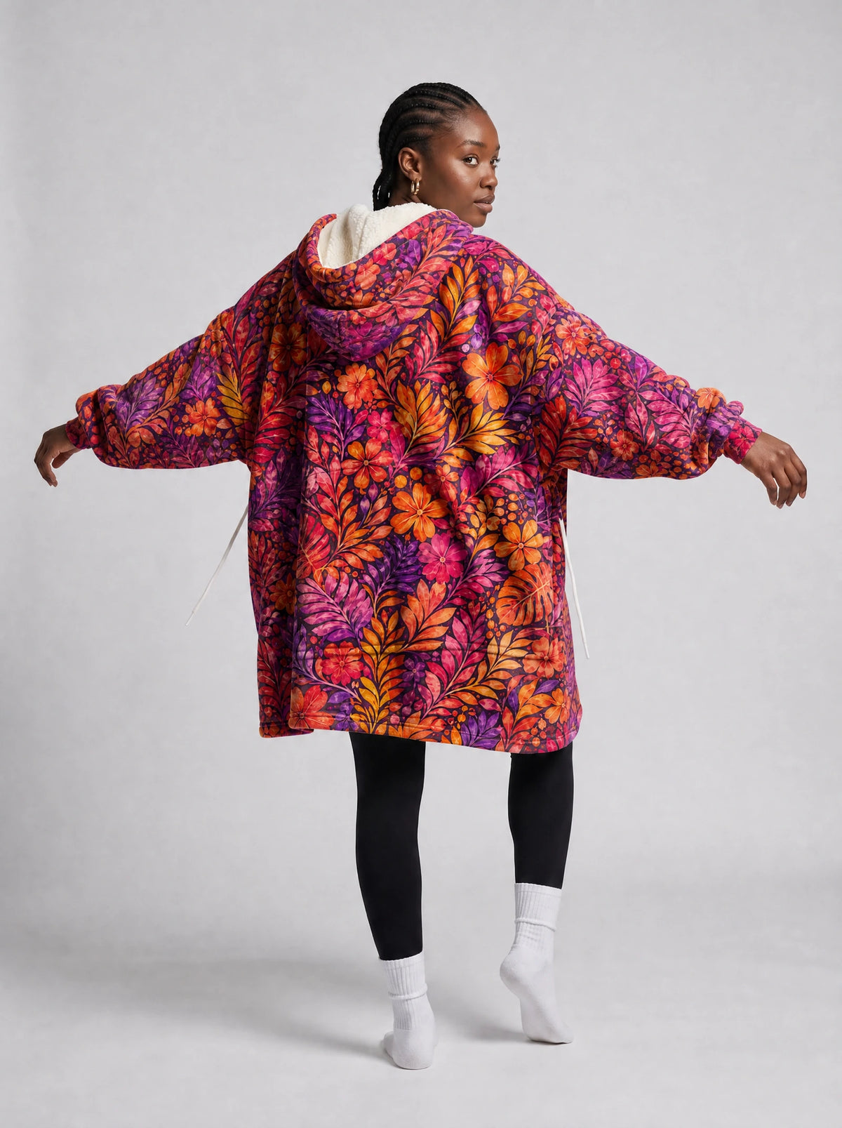 "Waridi" Blanket Hoodie — front