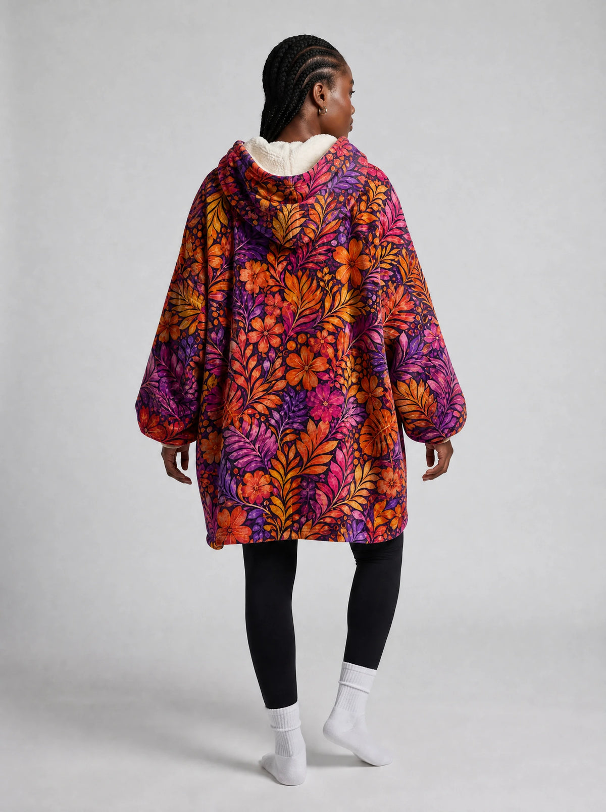 "Waridi" Blanket Hoodie — side