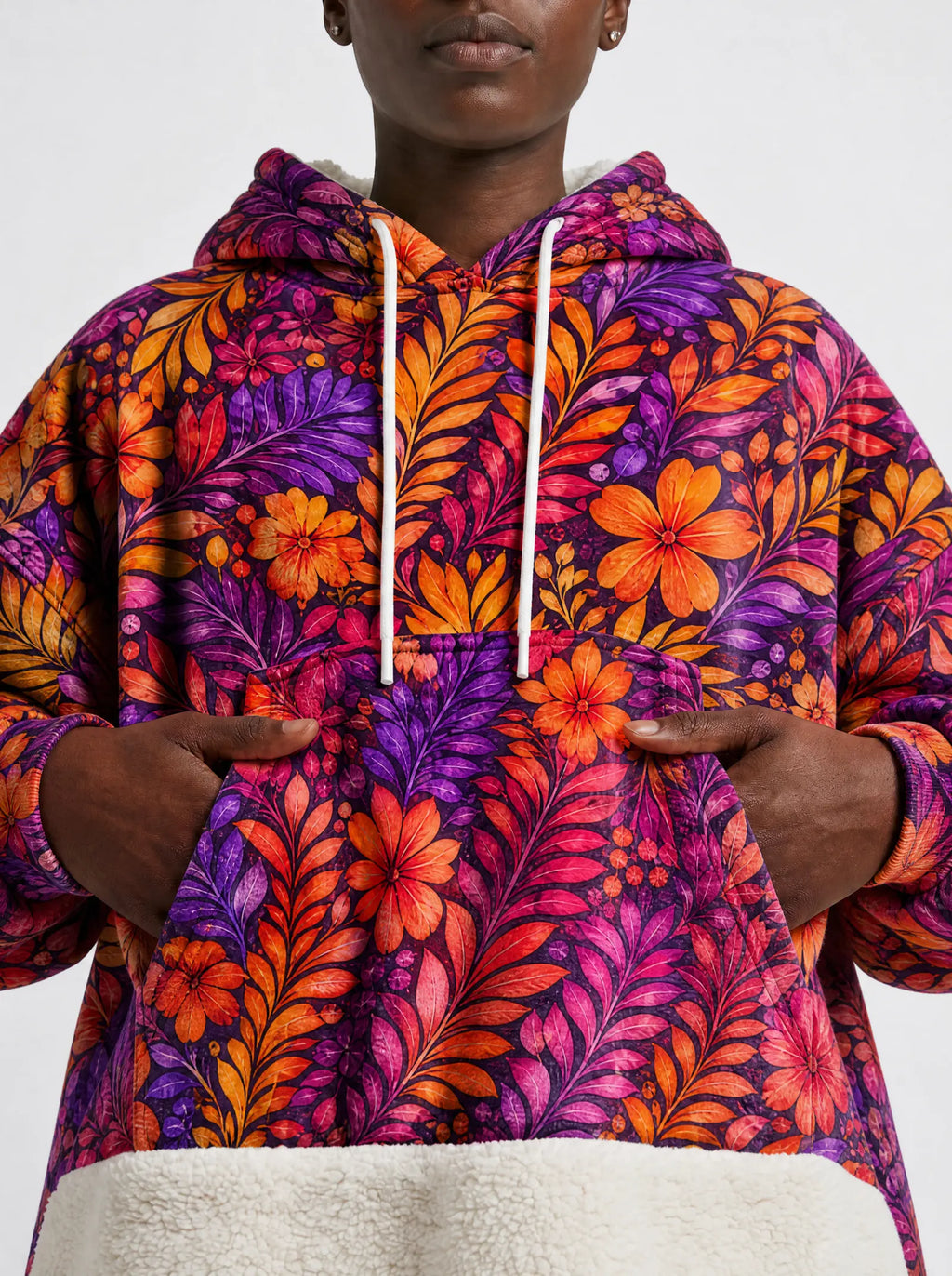 "Waridi" Blanket Hoodie — full body