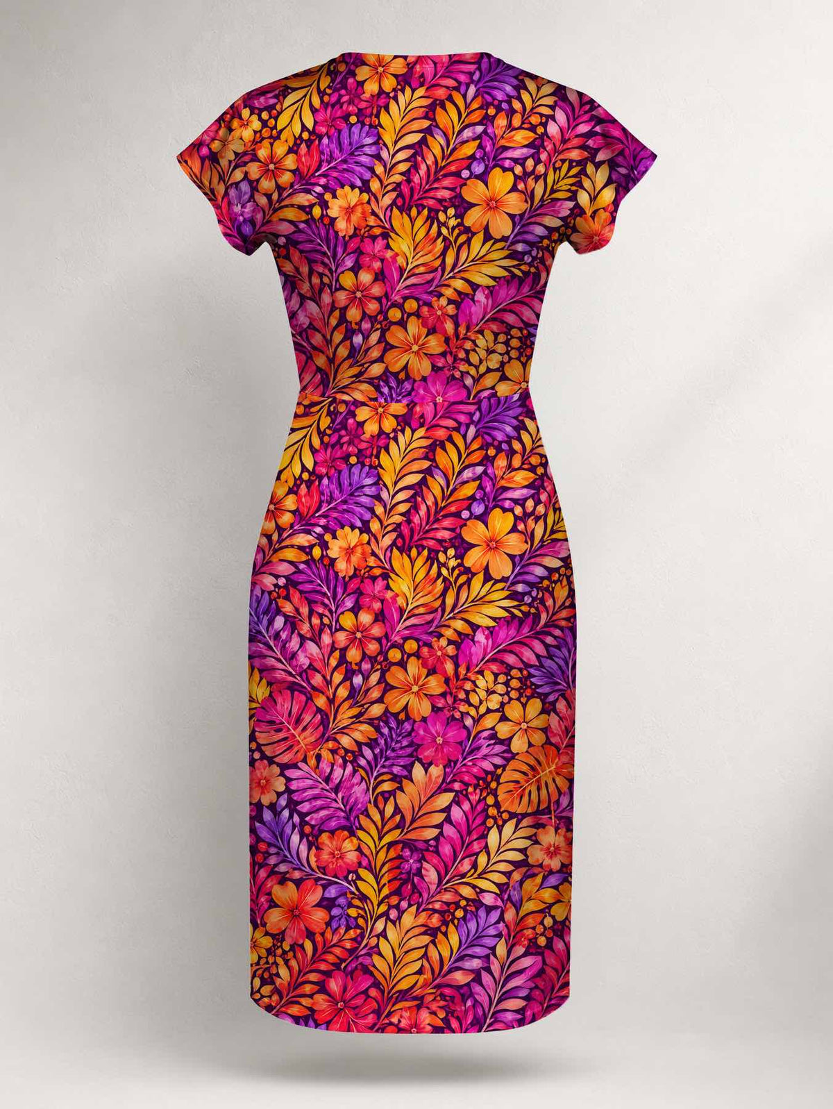 "Waridi" Cap Sleeve Midi Dress Promo