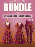 "Waridi" 2 Dresses + Free Leggings