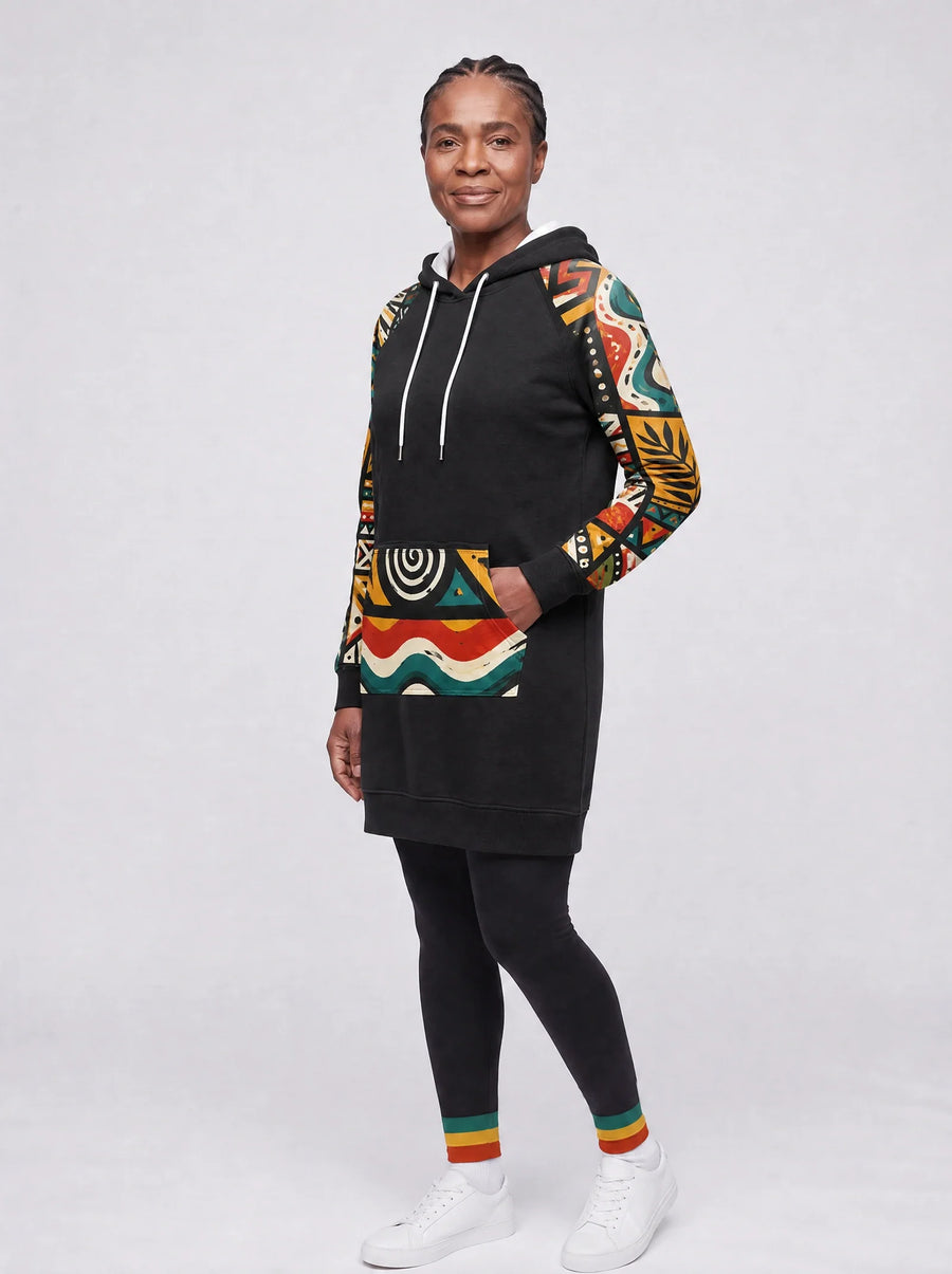 Weusi hoodie dress and leggings, photo 2