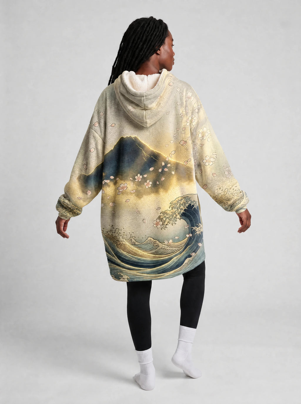 "Wimbi" Blanket Hoodie — side