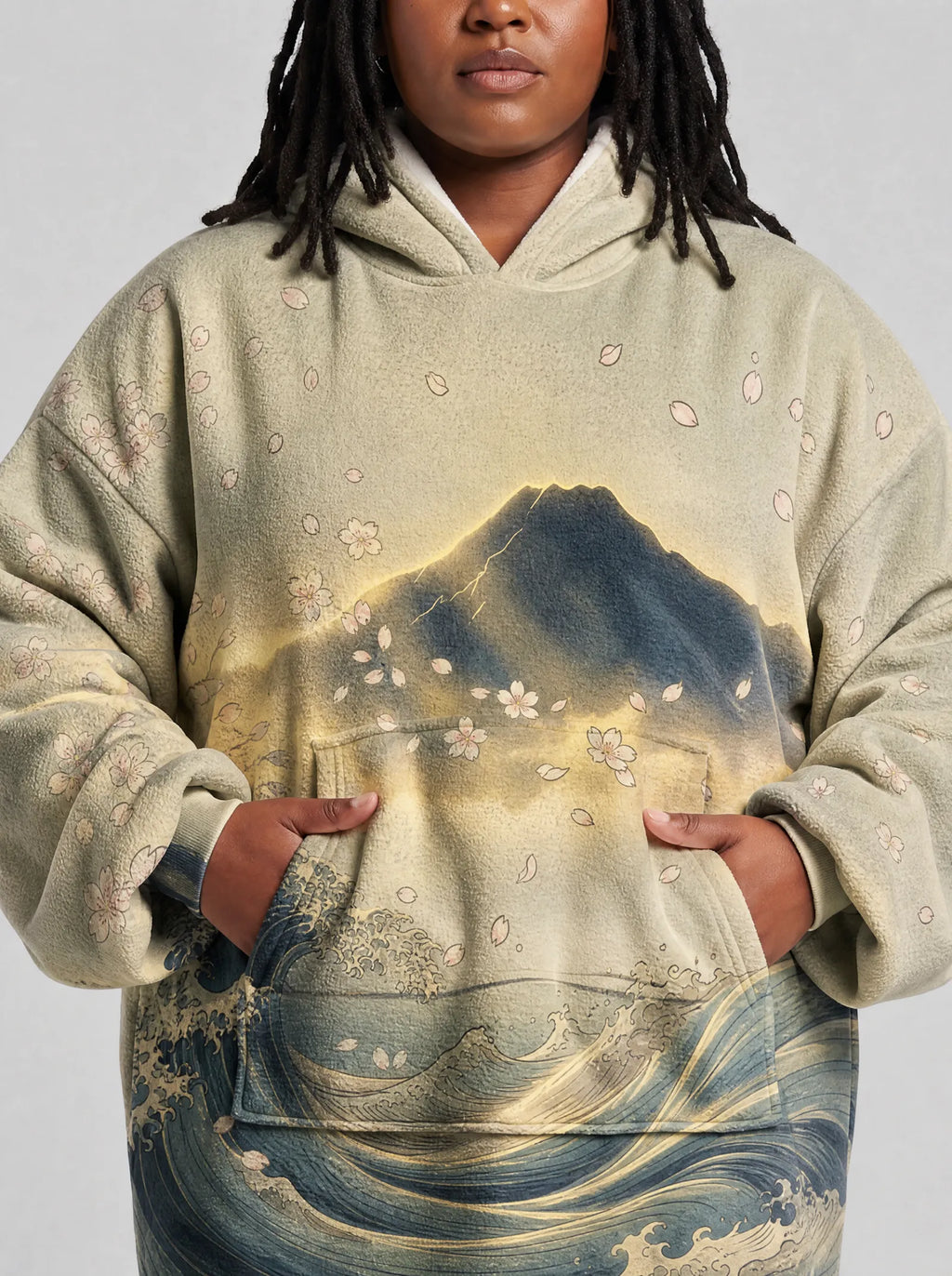 "Wimbi" Blanket Hoodie — full body