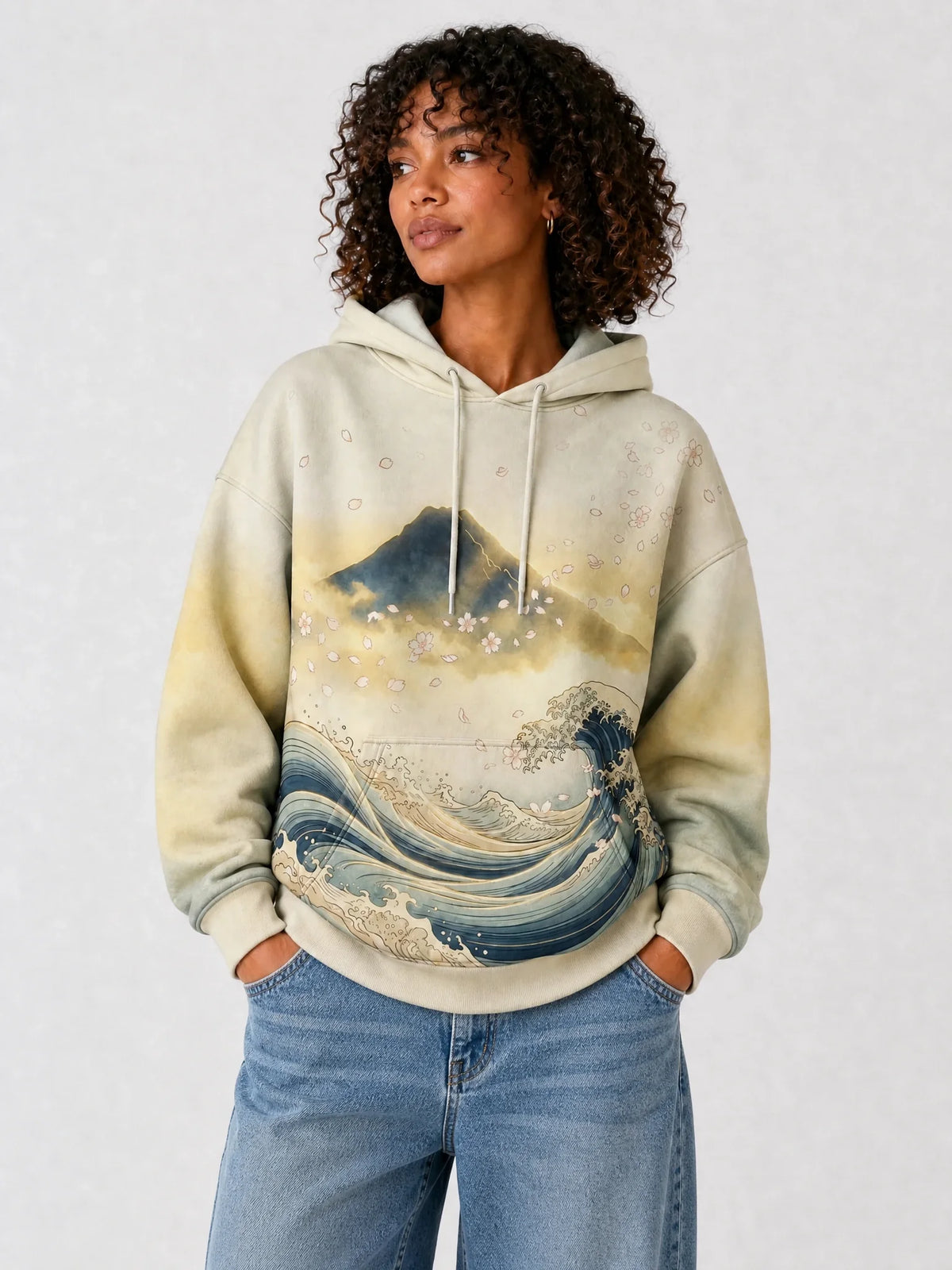 "Wimbi" Hoodie — front view on model