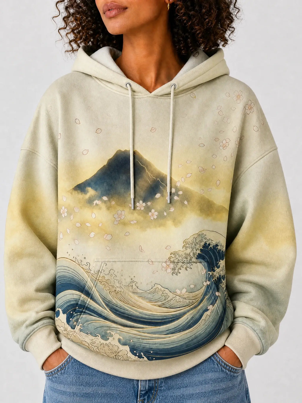 "Wimbi" Hoodie — close-up on model