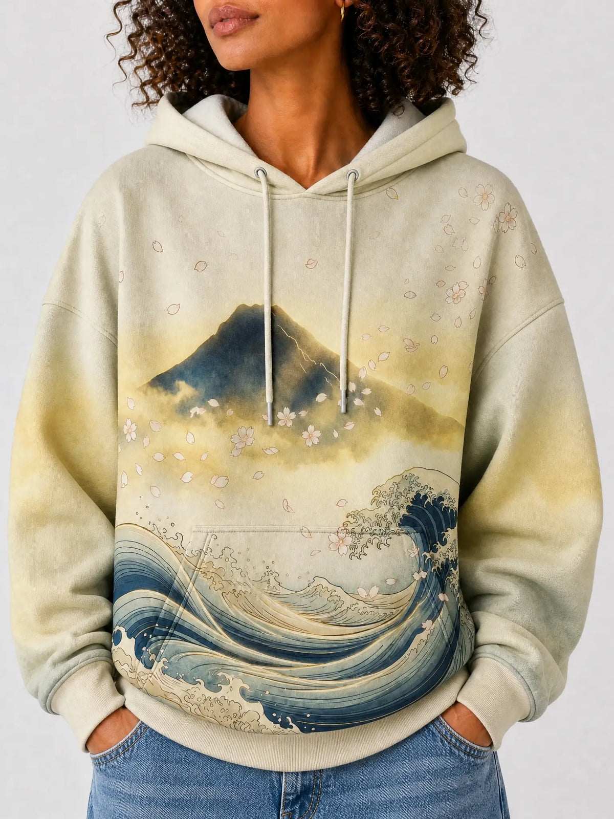 "Wimbi" Hoodie — close-up on model