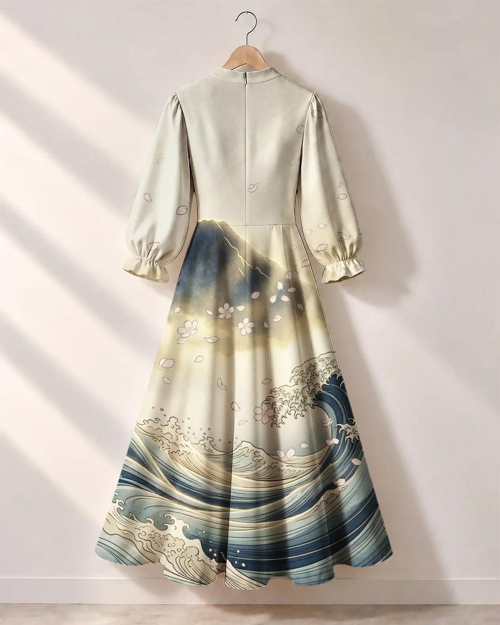 "Wimbi" Long Puff Sleeve Dress
