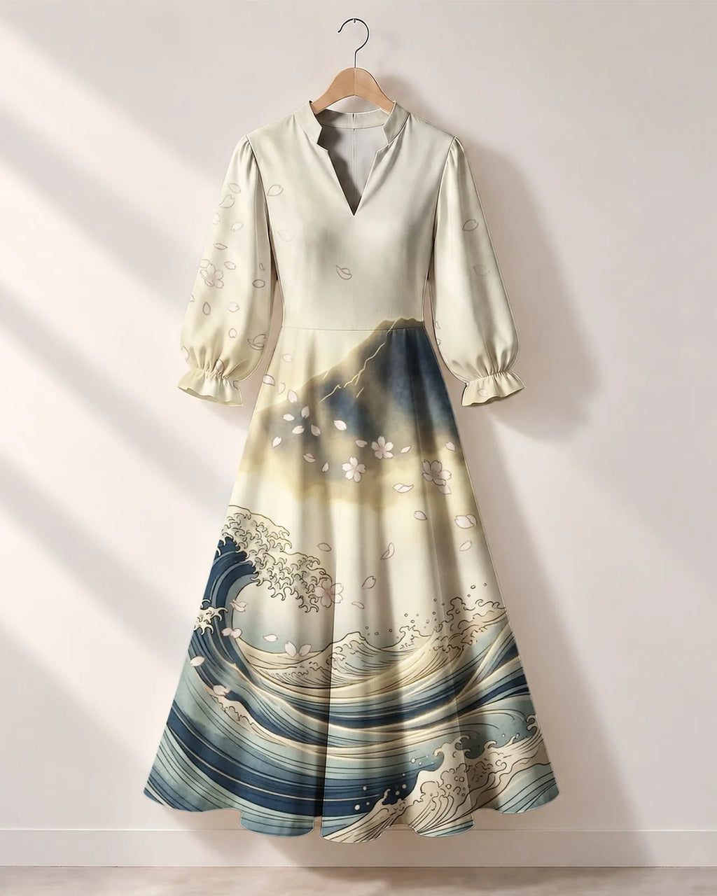 "Wimbi" Long Puff Sleeve Dress