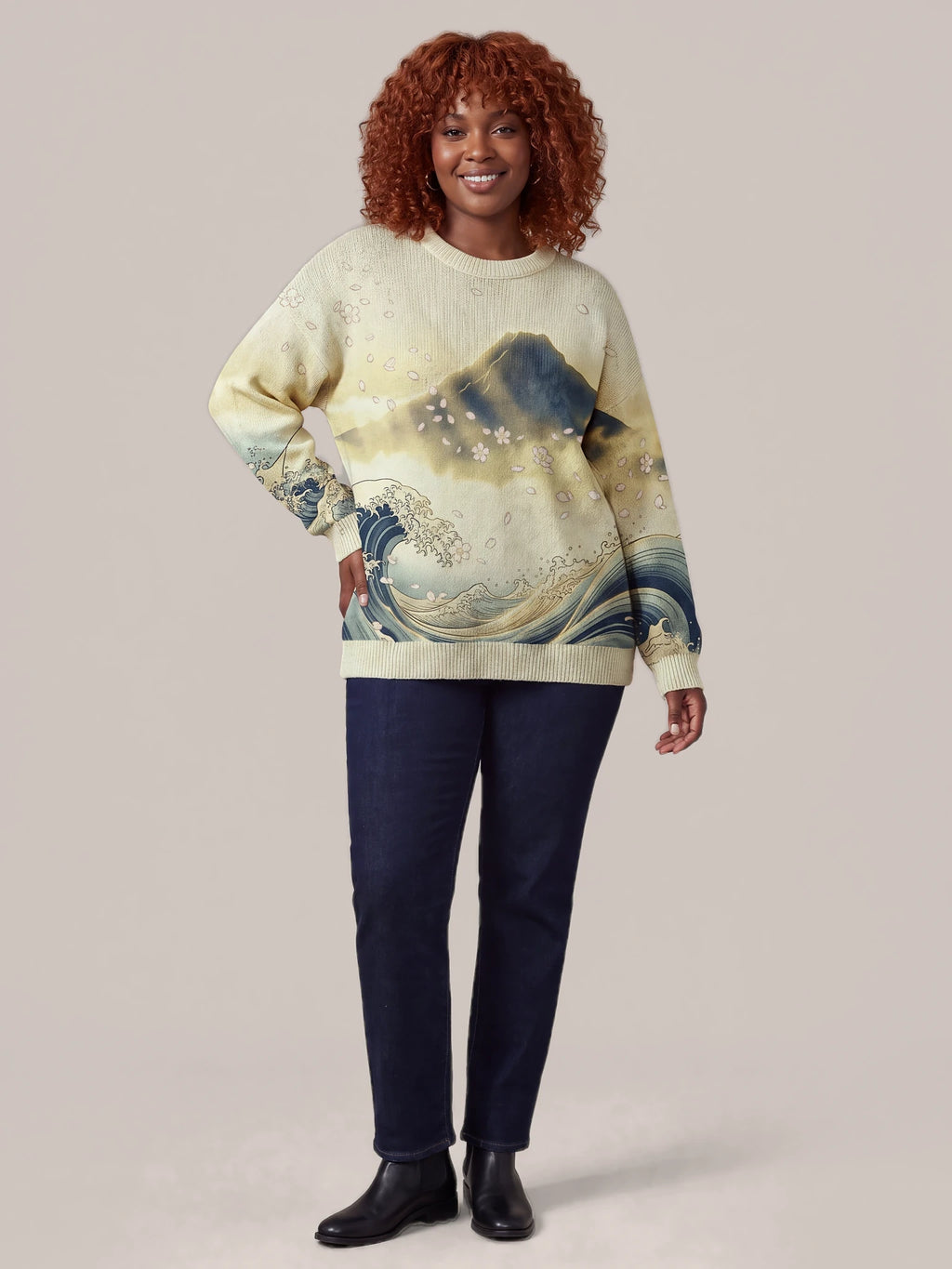 "Wimbi" Sweatshirt — front view on model
