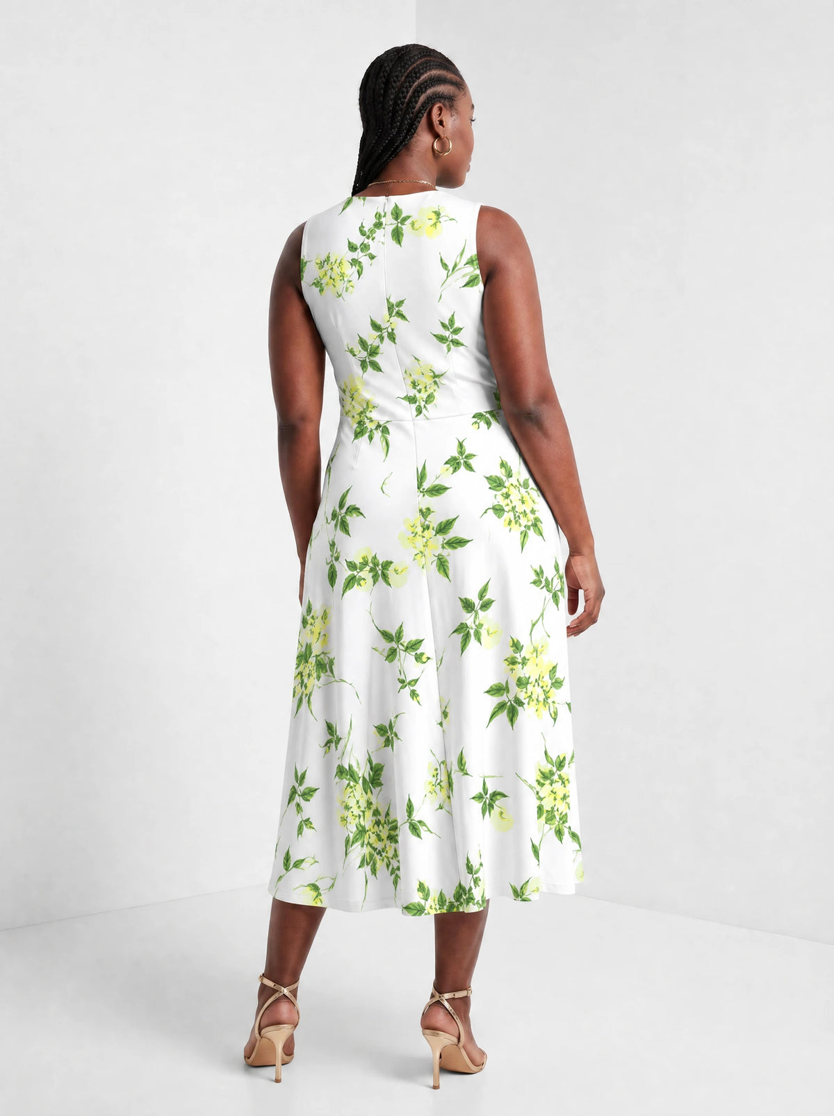 "Yasmini" Corset Dress — back view on model