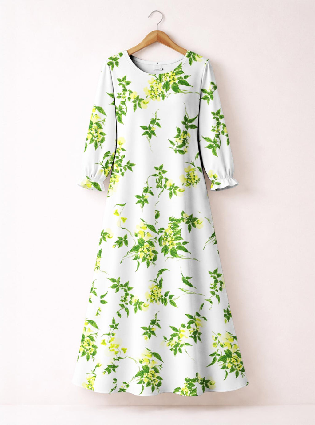 "Yasmini" Long Sleeve Maxi Dress
