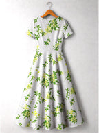 "Yasmini" Short Sleeve Maxi Dress