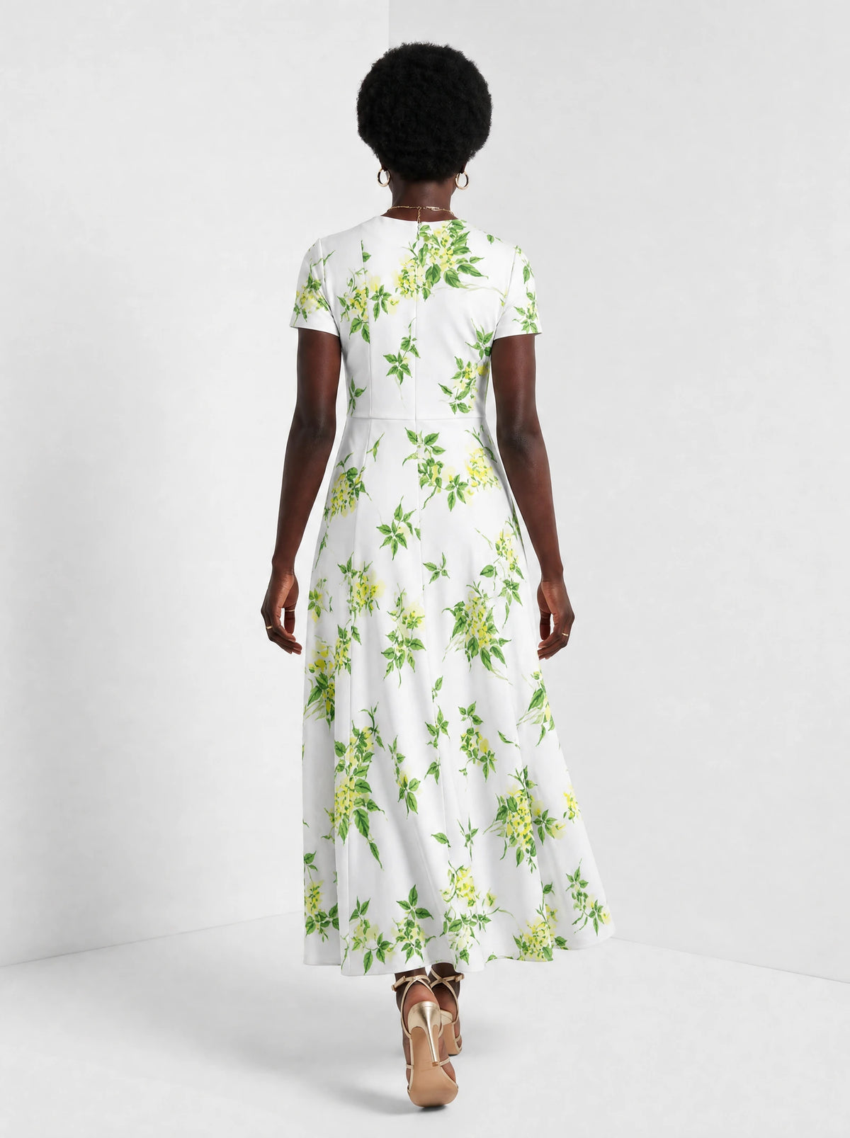 "Yasmini" Short Sleeve Maxi Dress — side
