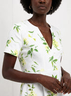 "Yasmini" Short Sleeve Maxi Dress — on model