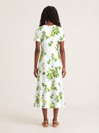 "Yasmini" V Neck Midi Dress 2