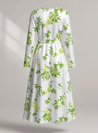"Yasmini" Long Sleeve Midaxi Dress