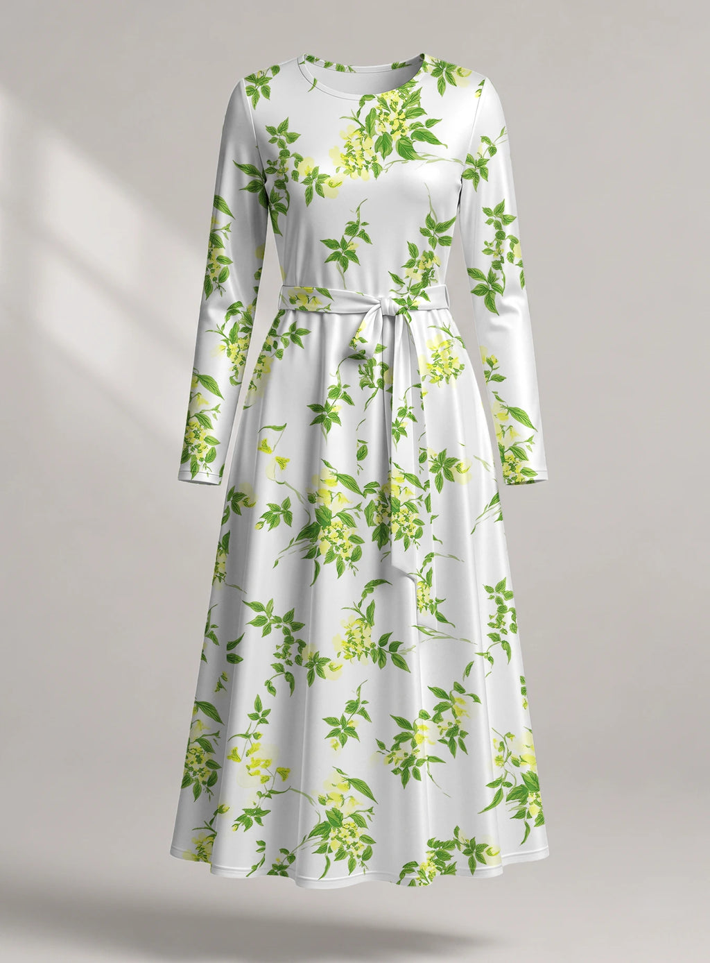 "Yasmini" Long Sleeve Midaxi Dress