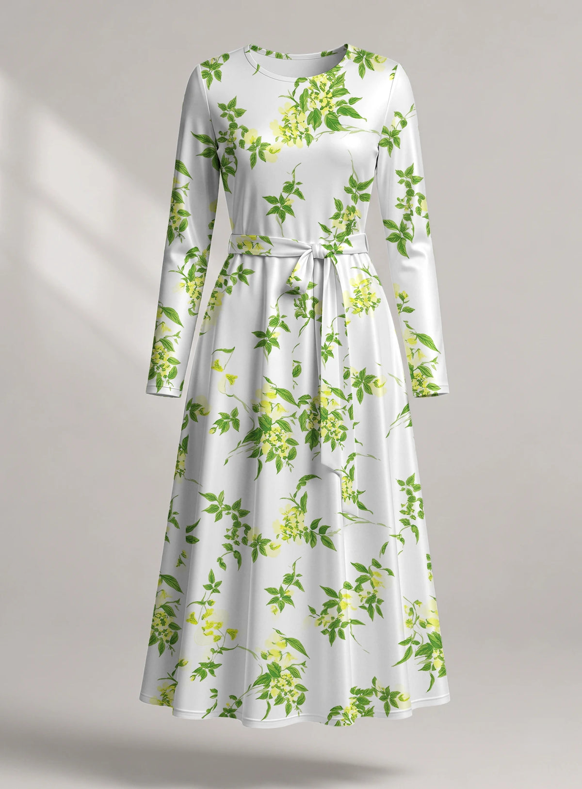 "Yasmini" Long Sleeve Midaxi Dress