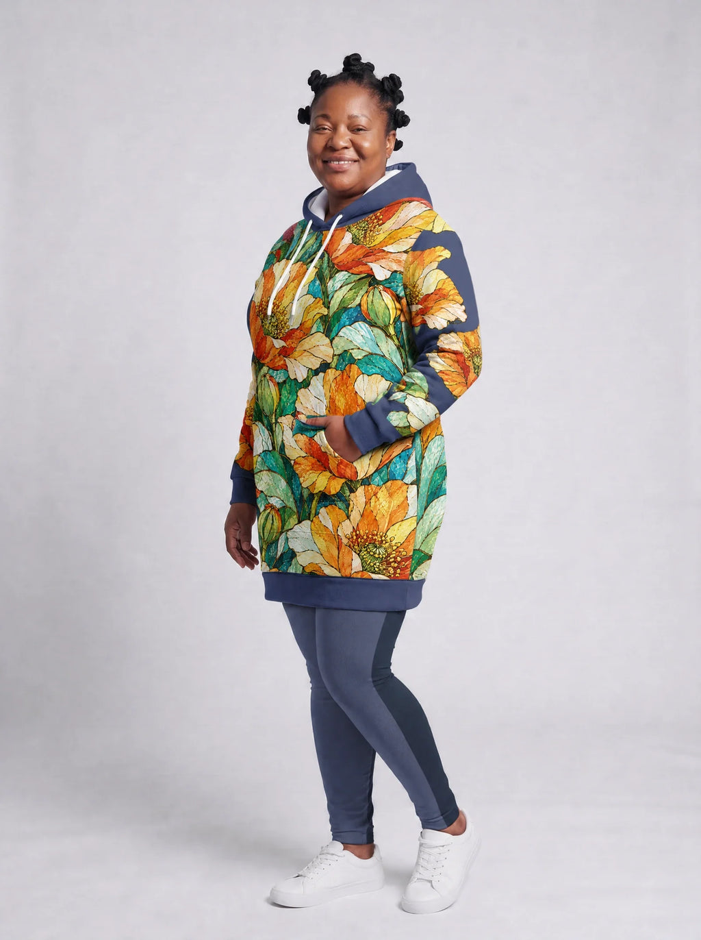 "Zafarani" Hoodie Dress & Leggings Deal