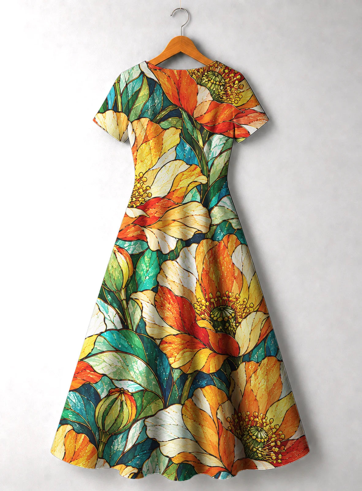 "Zafarani" V Neck Midi Dress Promo
