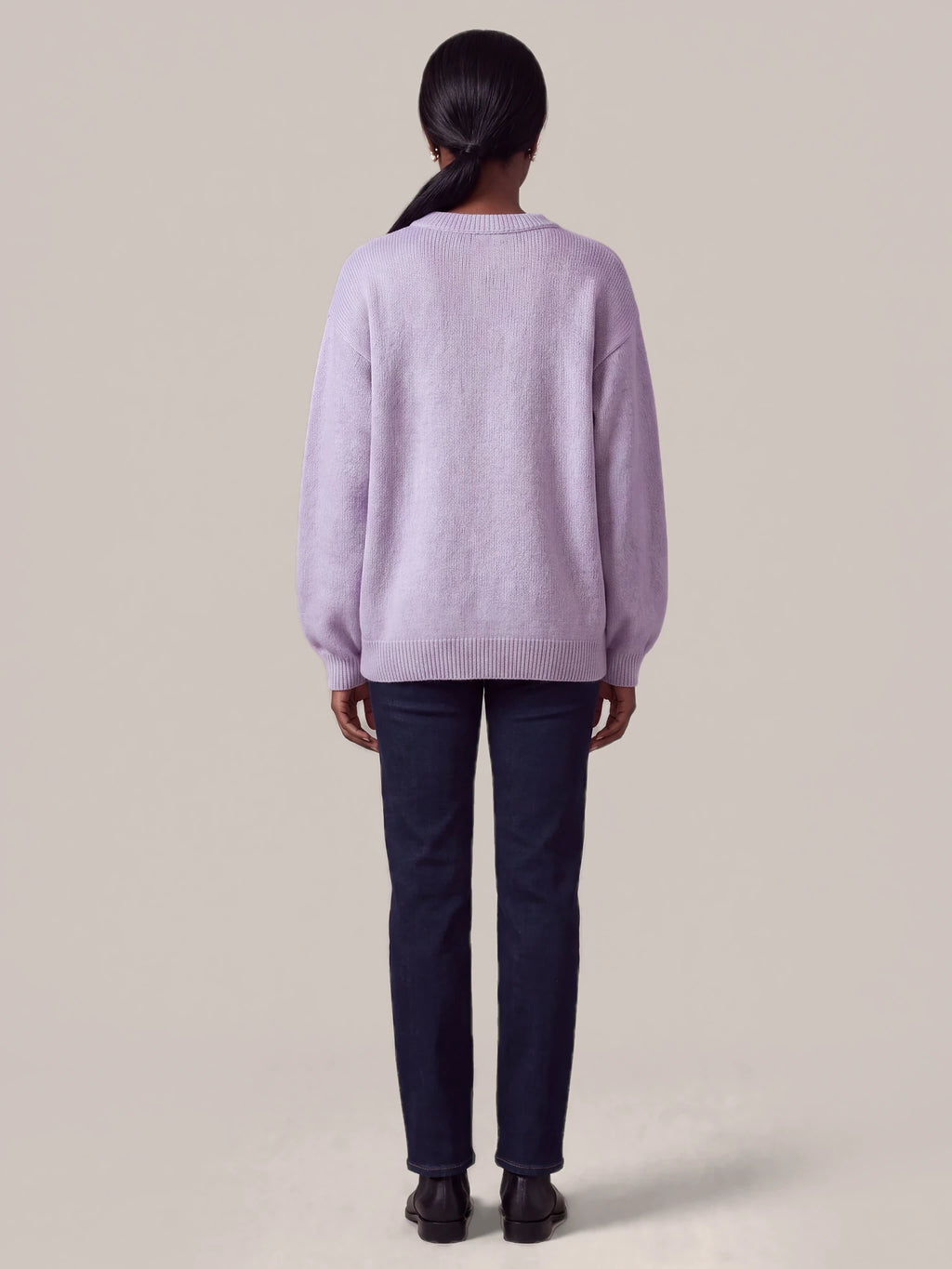 "Zambarau" Sweatshirt — back view on model