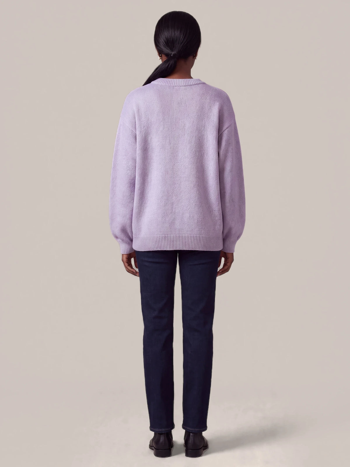 "Zambarau" Sweatshirt — back view on model