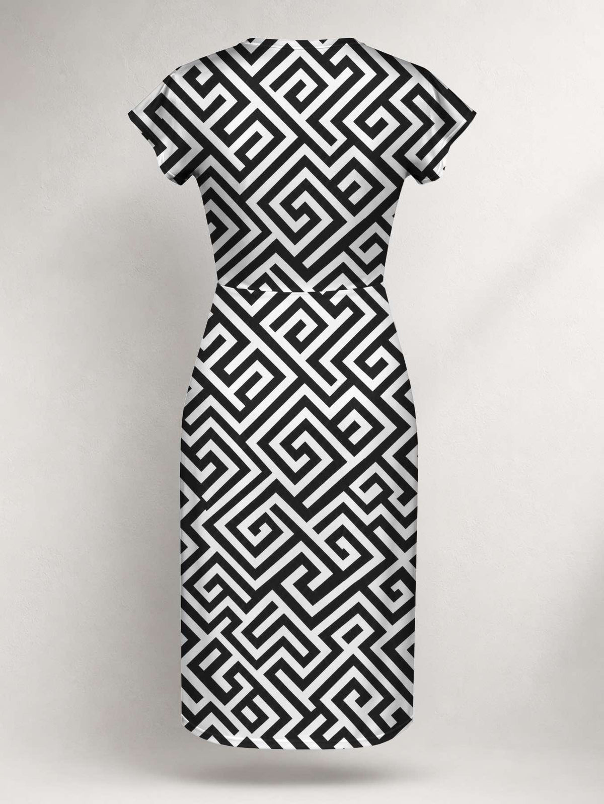 "Zamu" Cap Sleeve Midi Dress