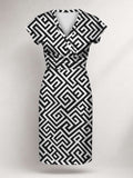 "Zamu" Cap Sleeve Midi Dress Promo