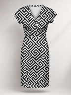 "Zamu" Cap Sleeve Midi Dress Promo