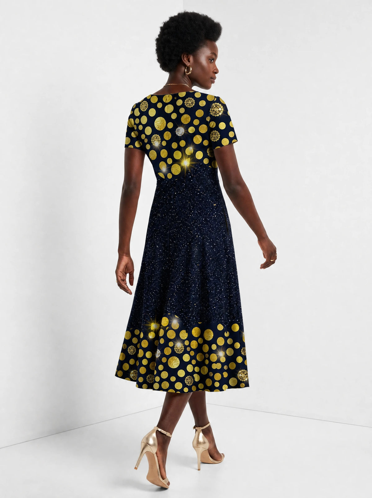 "Zawadi" Sweetheart Midi Dress