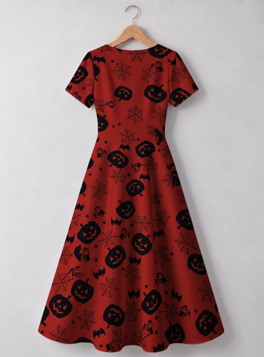 "Zimwi" Halloween Sweetheart Midi Dress