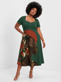 "Zuhura" Sweetheart Midi Dress Promo