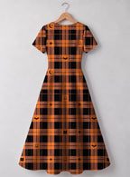 "Zulia" Halloween Sweetheart Midi Dress