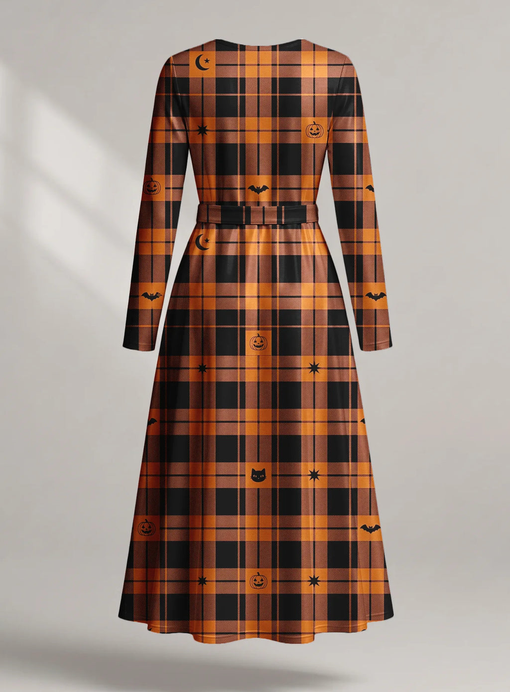 "Zulia" Halloween Long Sleeve Midaxi Dress