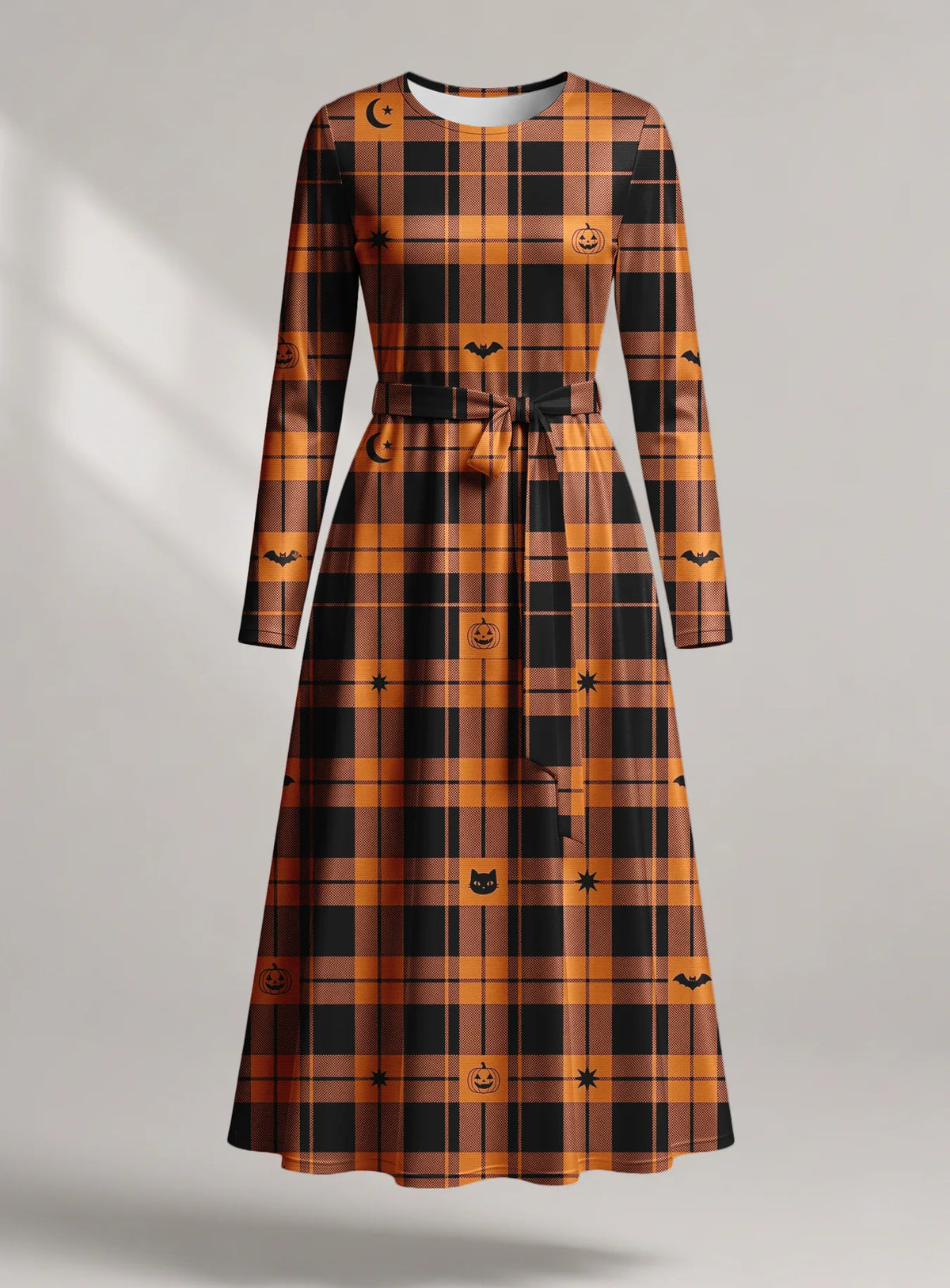 "Zulia" Halloween Long Sleeve Midaxi Dress
