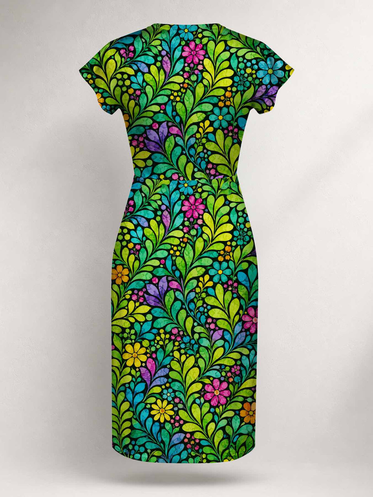 "Zumaridi" Cap Sleeve Midi Dress Promo