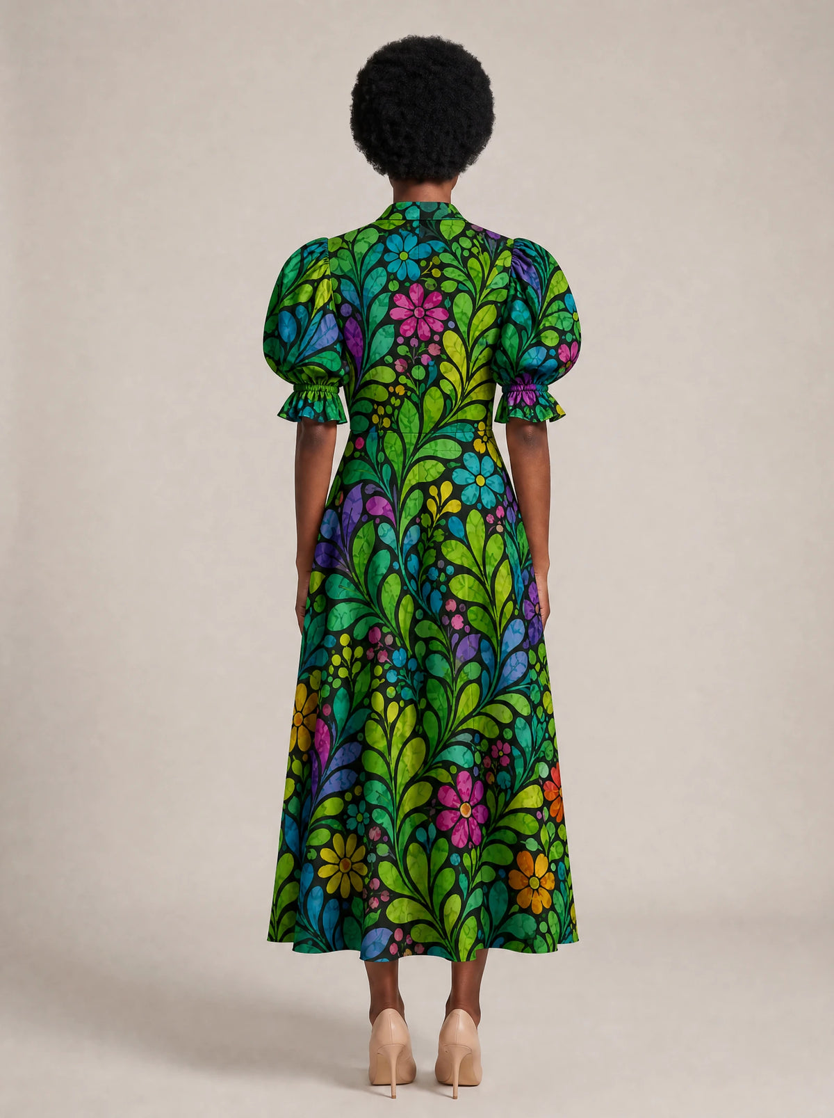 "Zumaridi" Puff Sleeve Dress