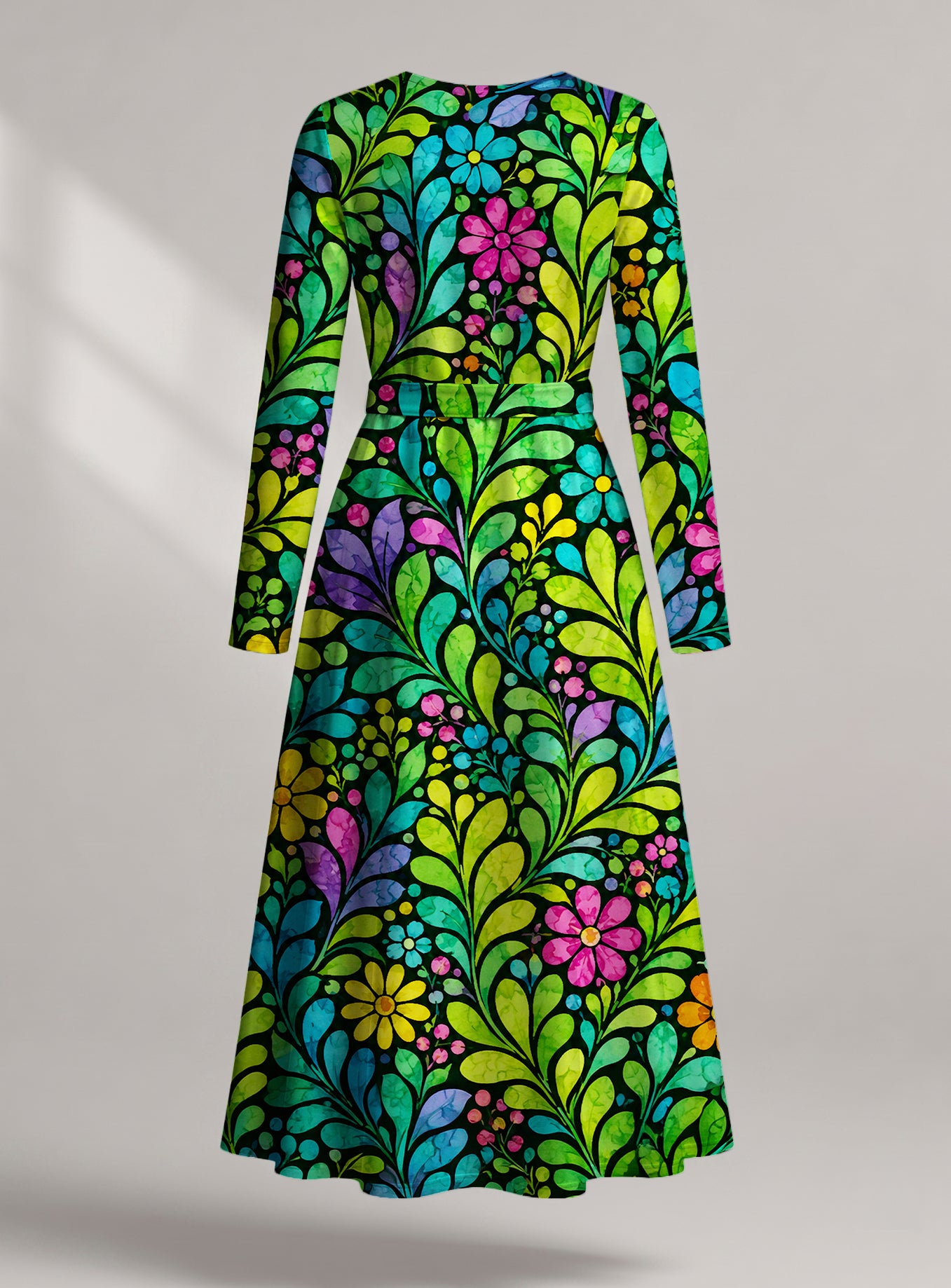 "Zumaridi" Viscose Midi Dress — back view