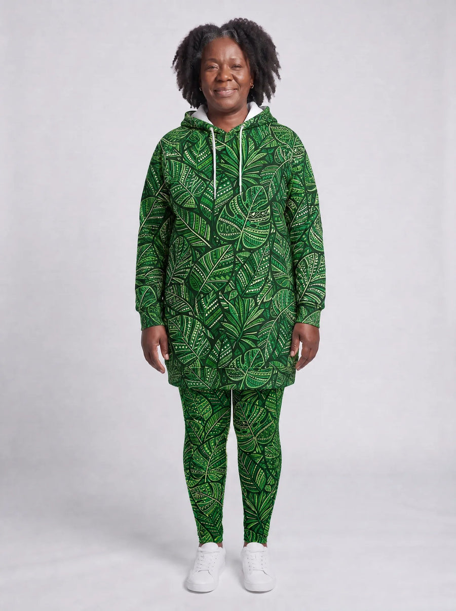 Asili Emerald hoodie dress and leggings, photo 1
